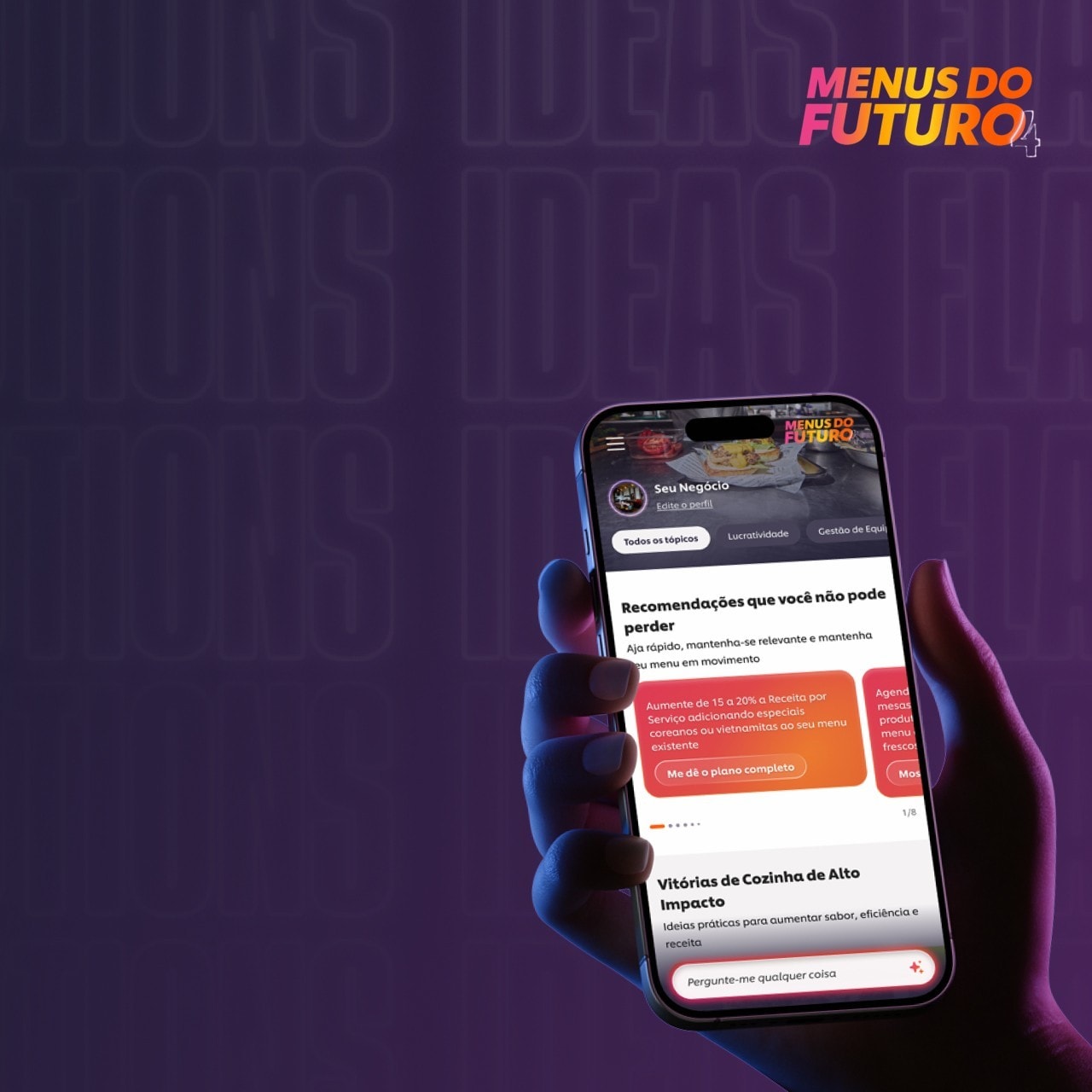 Descubra a experiência digital do Menus do Futuro Vol. 4