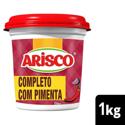 Tempero Completo com Pimenta Arisco 1kg - Utilize os temperos Arisco para agregar e realçar o sabor das suas receitas.
