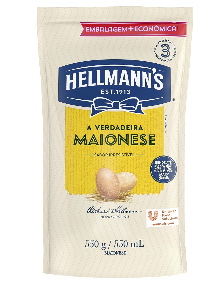 Maionese Hellmann’s Saco 2,8 kg: a nº 1 em outro tamanho