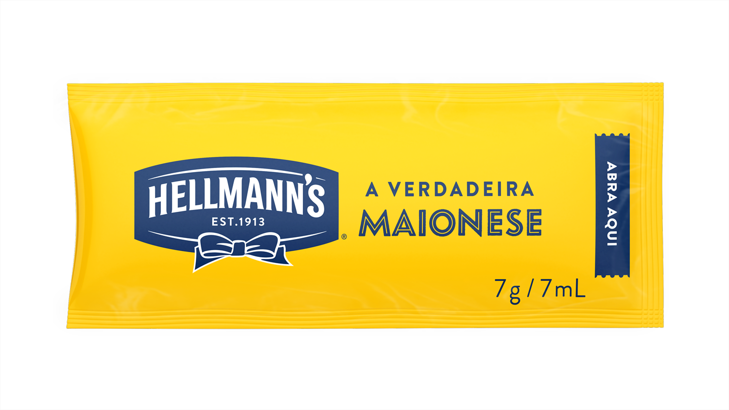 Maionese Hellmann's - Sachê 7g - Hellmann’s dá um sabor especial aos seus pratos e melhora a imagem do seu restaurante.