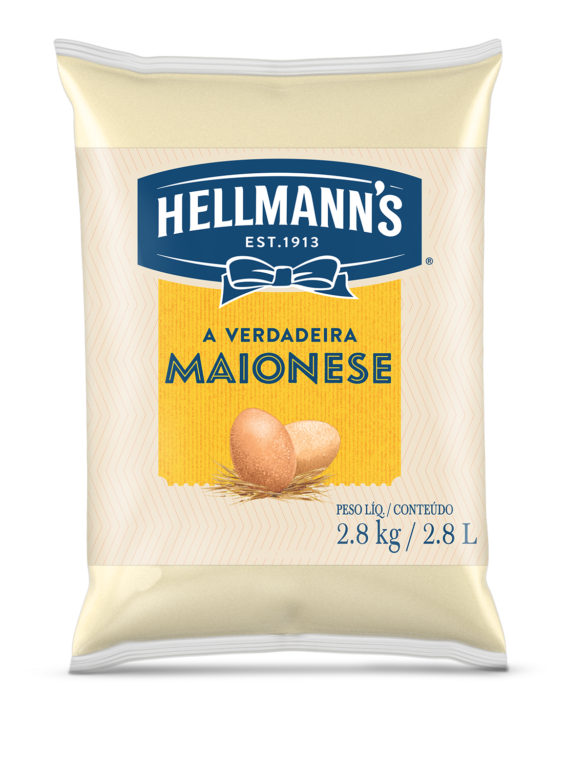 Maionese Hellmann's Saco 2,8 kg - Hellmann’s dá um sabor especial aos seus pratos e melhora a imagem do seu restaurante.