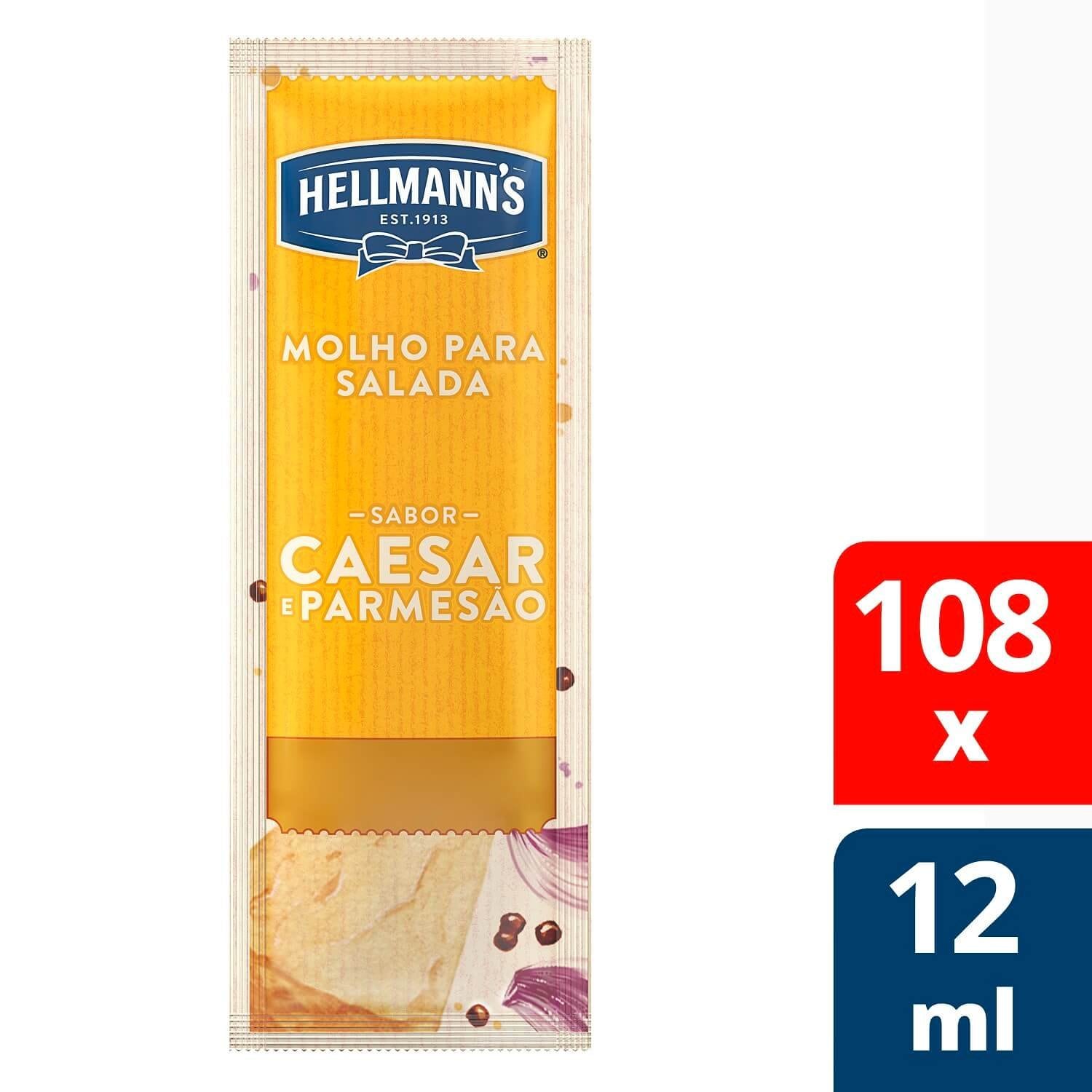 Molho para Salada Hellmann's Caesar e Parmesão 12 ml