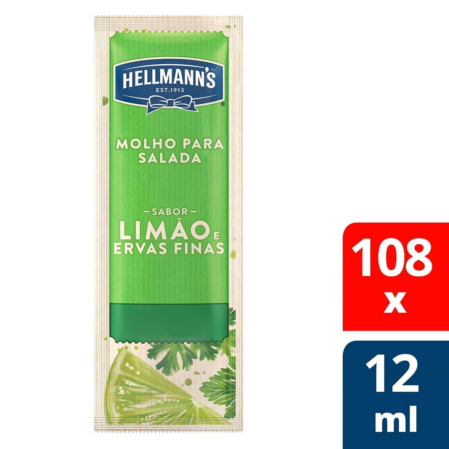 Molho Para Salada Hellmann S Limao E Ervas Finas 12 Ml Unilever Food Solutions