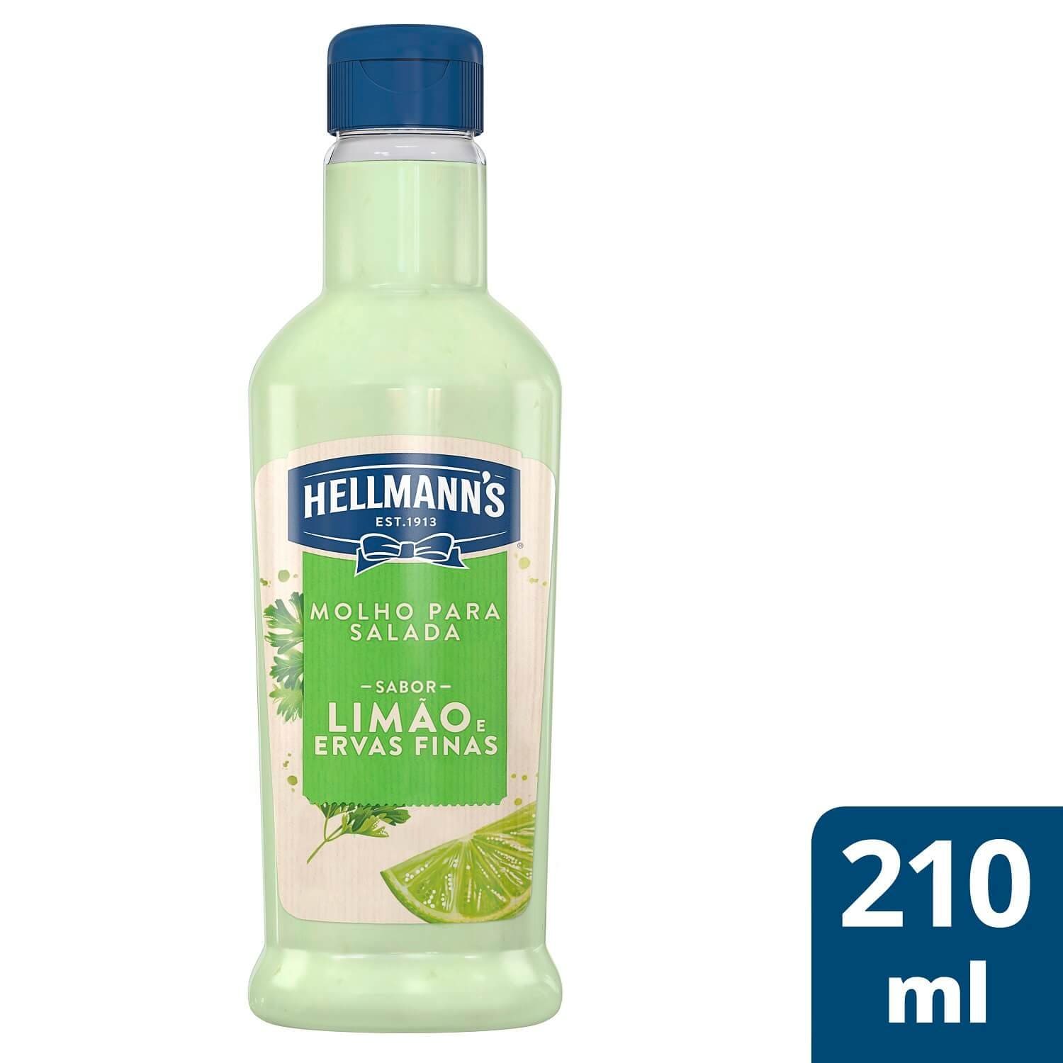 Molho para Salada Hellmann's Limão e Ervas Finas 210 ml