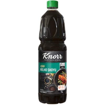 Molho Shoyu Knorr Professional 1L - Experimente o Molho Shoyu Knorr Professional e descubra como ele pode transformar seus pratos, adicionando um toque autêntico e delicioso à sua culinária.