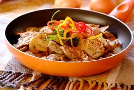 Lombo suíno ao molho Thai Lombo suíno ao molho Thai