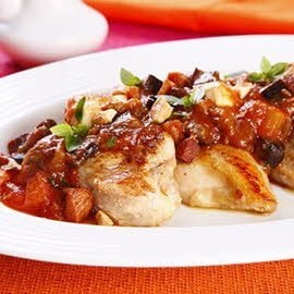 Frango à Caponata Frango à Caponata