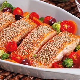 Salmão na Crosta de Gergelim Salmão na Crosta de Gergelim
