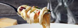 Tagliatelli ao molho carbonara