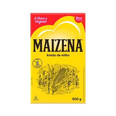 Amido de Milho Maizena 500g - Aqui está o produto que você já confia para preparar diferentes receitas.