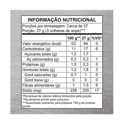 Purê de Batatas Knorr Professional 1,01 kg - Experimente utilizar para preparar nhoques, sopas, cremes, salgados, escondidinho e muito mais!