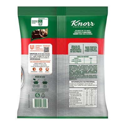 Caldo de Carne Knorr Professional 1,01kg - Os caldos Knorr garantem praticidade no seu dia a dia e dão mais sabor às suas receitas.