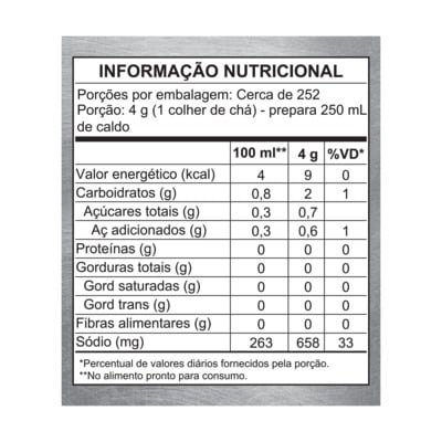 Caldo Delícias do Mar Knorr Professional 1,01kg - Os caldos Knorr garantem praticidade no seu dia a dia e dão mais sabor às suas receitas.