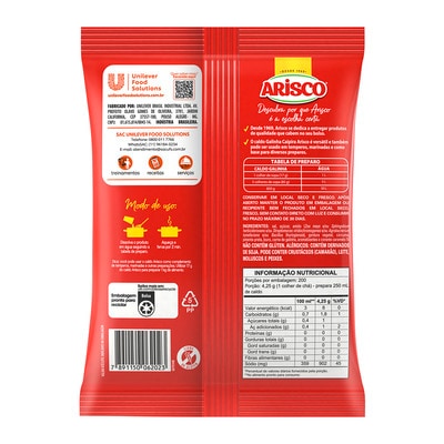 Caldo de Galinha Caipira Arisco 850 g - Use o caldo Galinha Arisco para preparar cremes, molhos, sopas, risotos, polentas e muito mais!