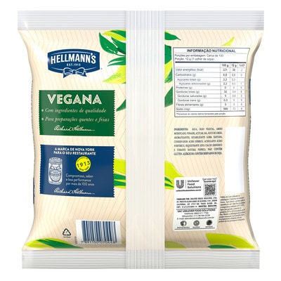 Hellmann’s Vegana Bag 1,6 kg - Com Hellmann’s Vegana sua salada de batata fica com ótima aparência e muito saborosa!