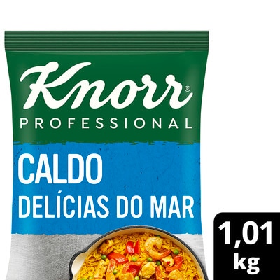 Caldo Delícias do Mar Knorr Professional 1,01kg - Os caldos Knorr garantem praticidade no seu dia a dia e dão mais sabor às suas receitas.