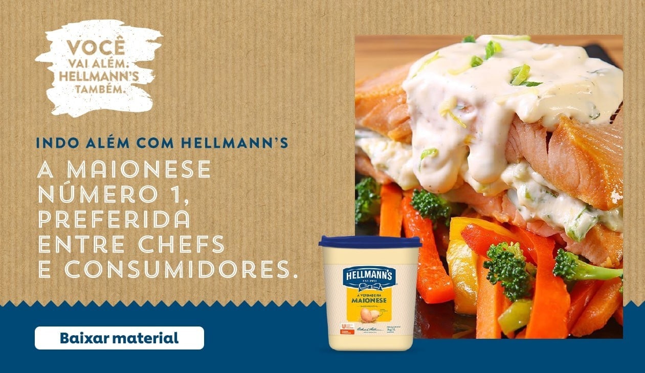 Clique e confira opções de receitas com Hellmann’s.