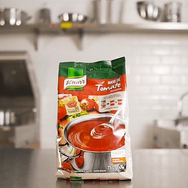 Base de Tomate Desidratado Knorr: molho pronto em 1 minuto