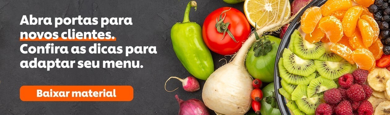 Menu vegetariano e vegano para o seu restaurante.